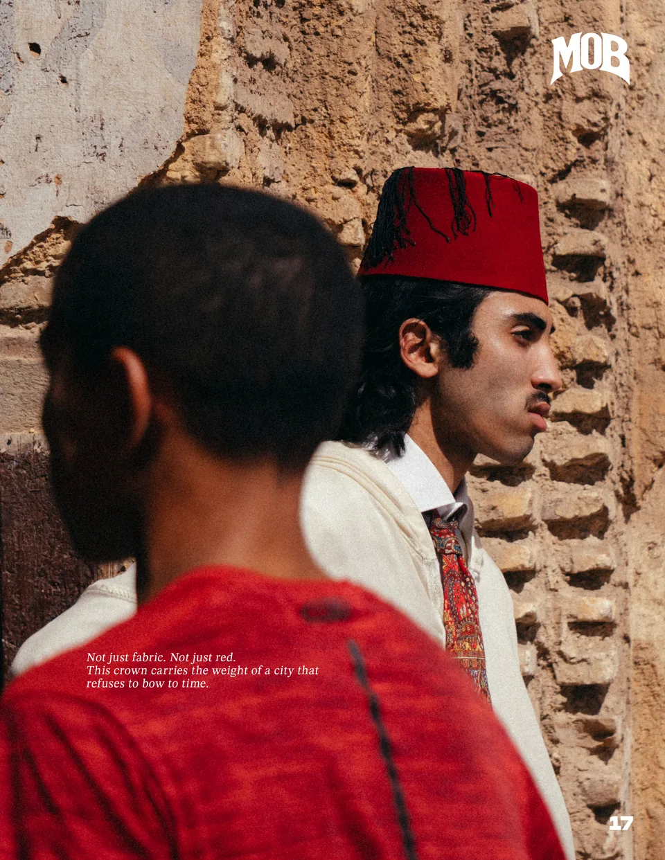 Two figures in the Fez medina